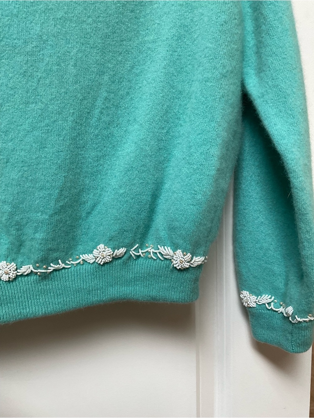 Vintage 50’s-60’s Glass Beaded Cardigan - Picture 11 of 15